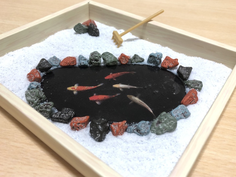 おかしでつくる日本庭園　完成形